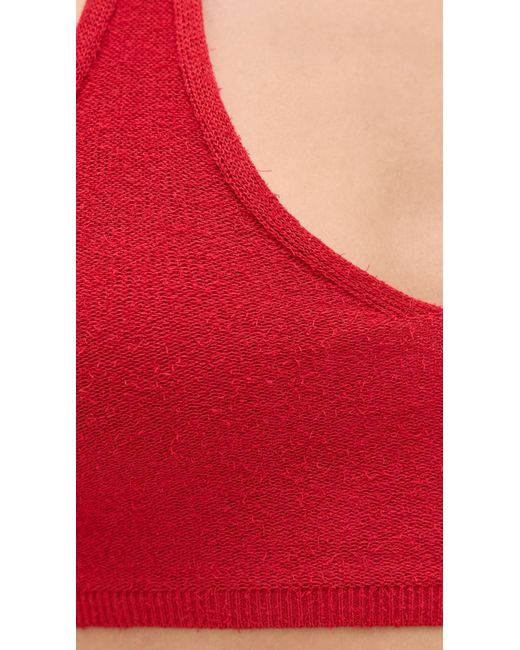 Ba&sh Red X Suzie Kondi Koan Top