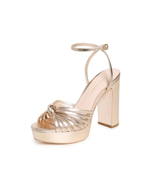 Loeffler Randall Multicolor Rivka Leather Knot Platform Sandals
