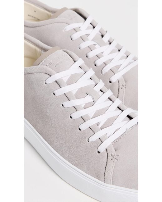 Rag & Bone White Perry Suede Sneakers for men