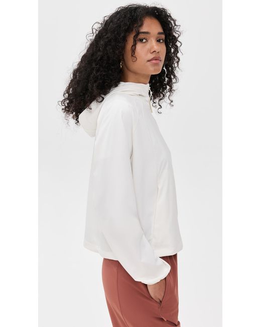 Beyond Yoga White Cross Country Packable Jacket