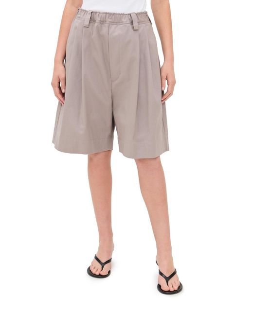 MERYLL ROGGE Natural Drawstring Chino Shorts