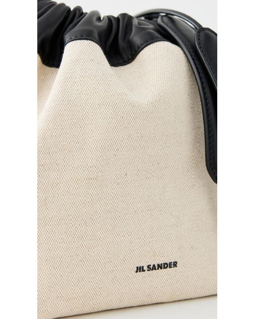 Jil Sander Black Dumpling Bucket Bag