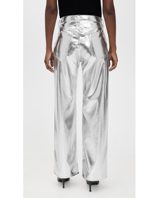 Rag & Bone Black Logan Faux Leather Wide Leg Pants