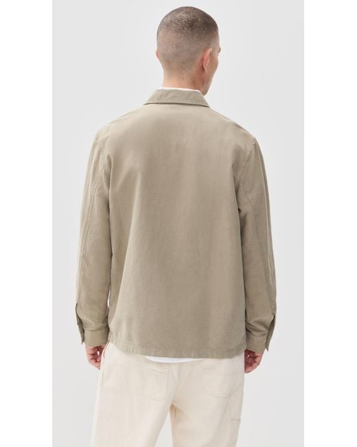 Norse Projects Natural Julian Cotton Linen Overshirt for men