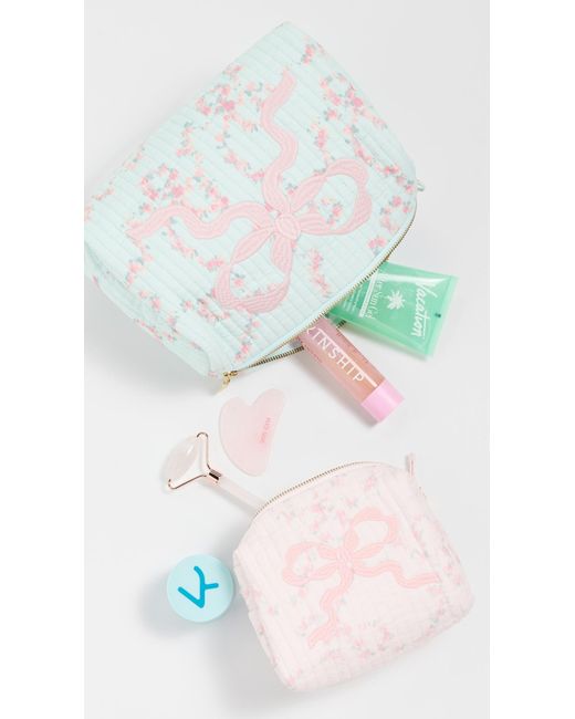 LoveShackFancy Pink Mini Octavia Cosmetic Case