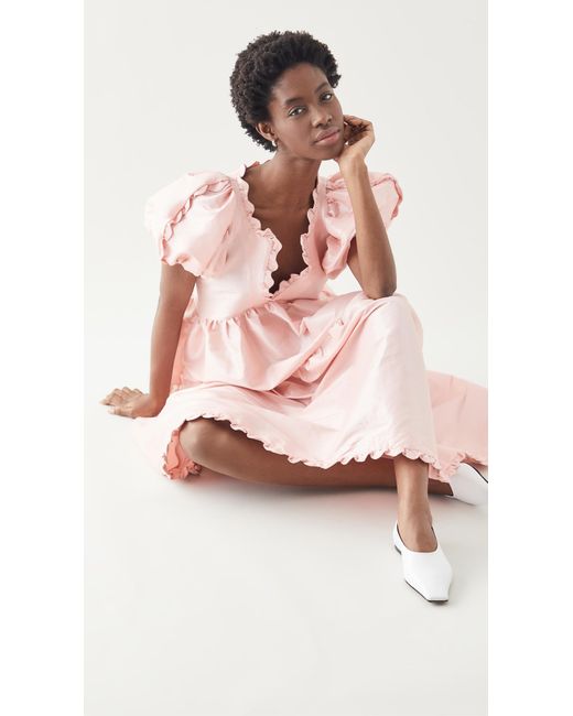 Kika Vargas Leana Dress in Pink | Lyst