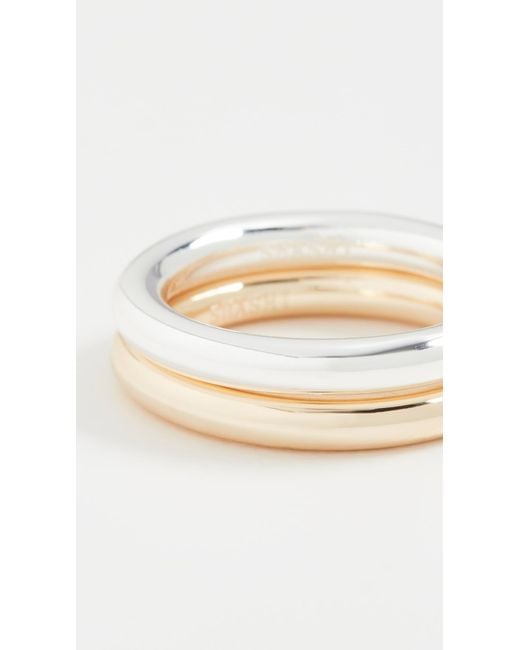 Shashi White Remix Ring Set