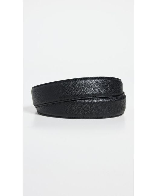 Andersons Black Textured Leather Belt for men