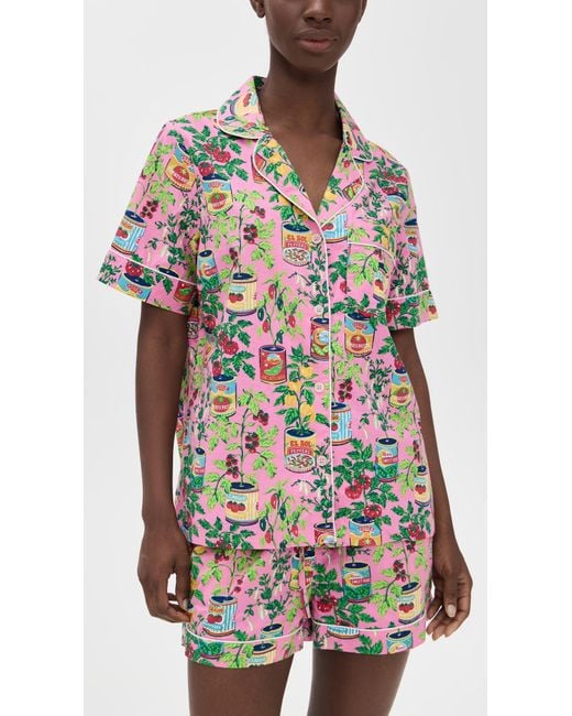 Printfresh Black Shorts Pajama Set