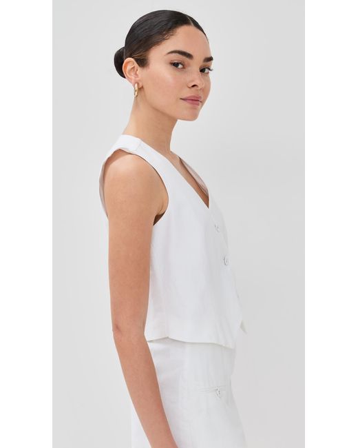 Le Bos White Simone Vest