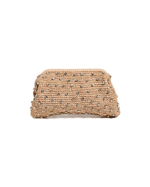 BTB Los Angeles Natural Briar Crystal Clutch