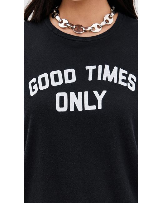 R13 Black Good Times Only Boy Tee