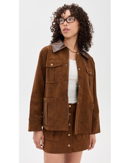 En Saison Brown Eloise Chore Jacket