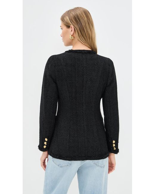 LoveShackFancy Black Adrina Jacket