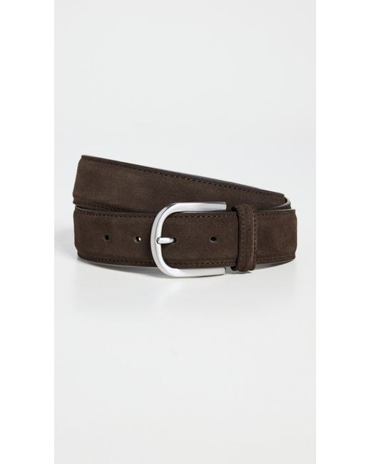 Andersons Black Suede Belt for men
