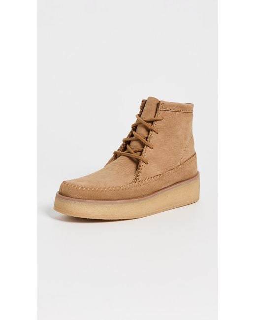 Clarks White Weaver Craft Boots