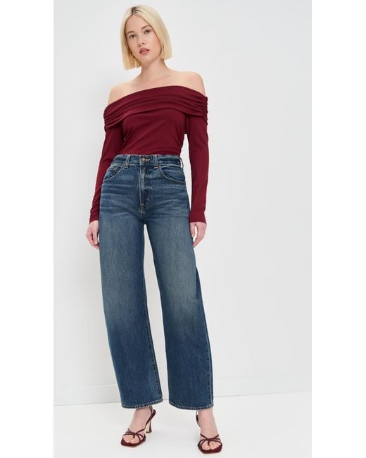Susana Monaco Off The Shoulder Gathered Top