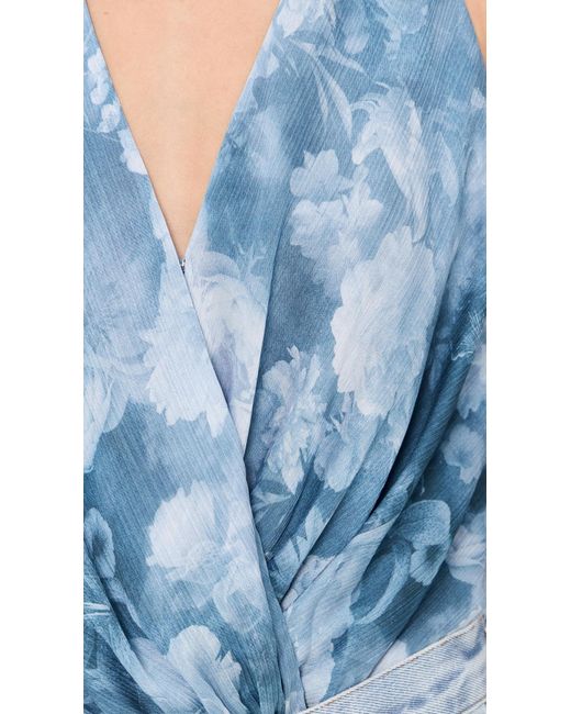L'Agence Blue 'Agence Ichirou Necktie Bodysuit