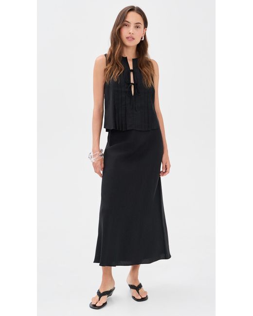 Rails Black Aja Top