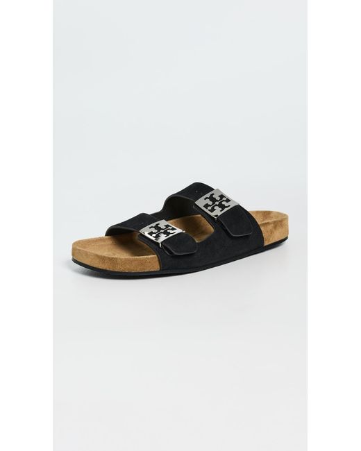 Tory Burch Black Mellow Slides