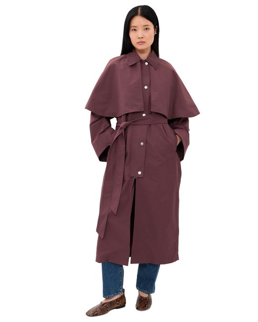 Rodebjer Purple Malin Long Coat