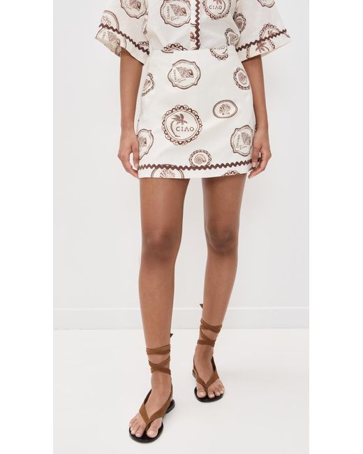 Kivari White Mini Skirt