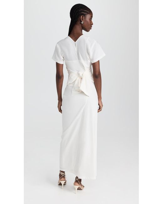 Proenza Schouler White Sidney Dress In Silk Viscose