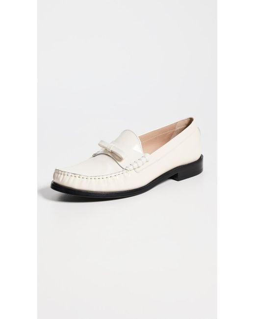 Stuart Weitzman Black Lottie Bow Loafers