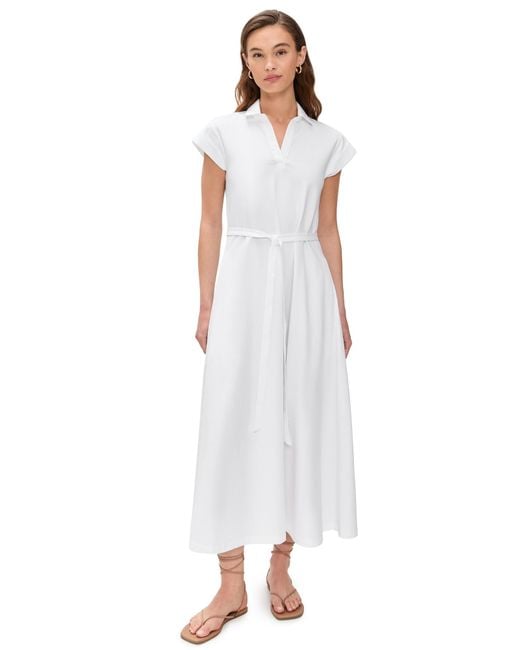 la ligne white dress ANDIE Made in collaboration with celebrity stylist La Ligne Polo Andie Dress