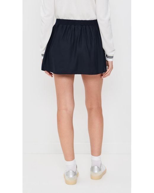 FRAME Black The Tennis Drawstring Skirt