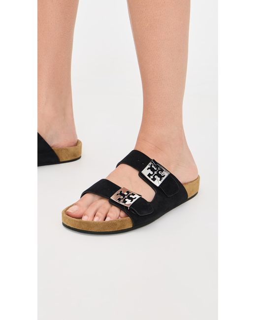 Tory Burch Black Mellow Slides