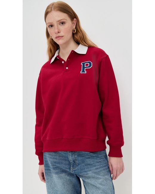 Parker Red Rugby Sweater