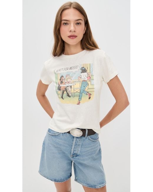 Re/done White Classic Tee Drinks