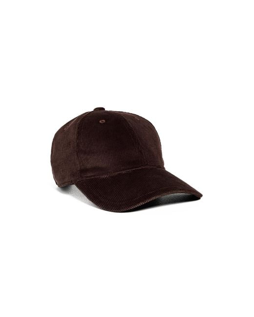 Rag & Bone Black Harlow Corduroy Baseball Cap
