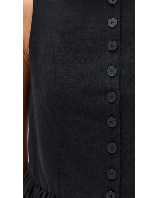 ALIGNE Black Penelope Linen Top