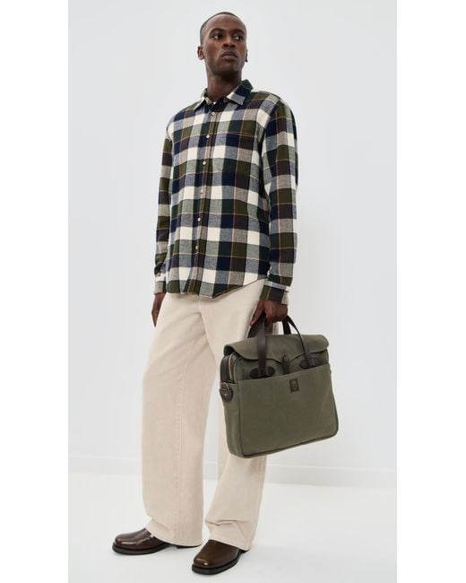 Filson Black Rugged Twill Original Briefcase for men