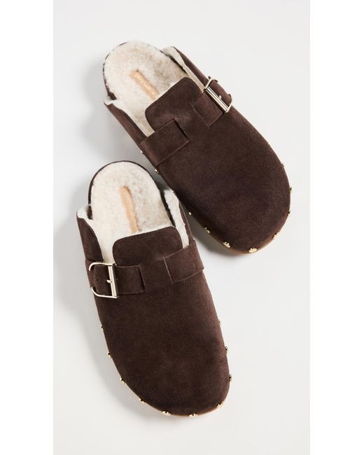 Veronica Beard Brown Fern Clogs