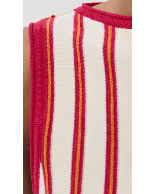 Escvdo Red Manglar Sleeveless Top