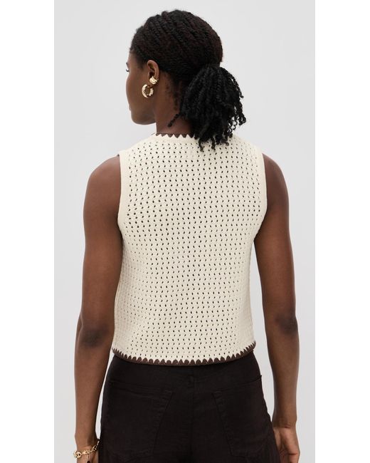 ALIGNE Natural Camilla Crochet Top