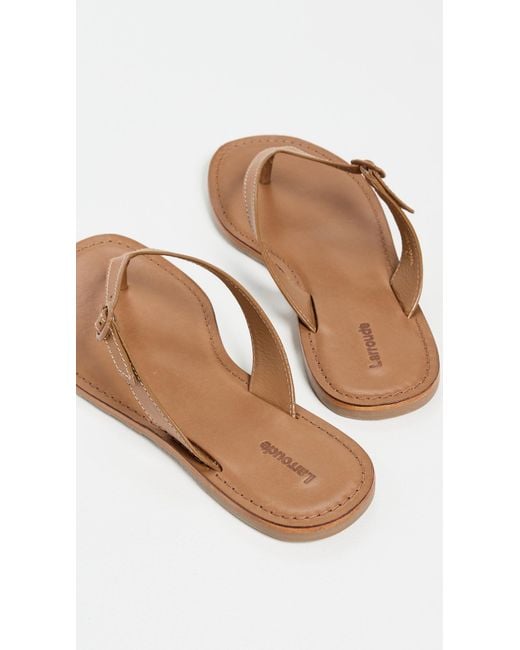 Larroude Black Mary Kate Flat Sandals