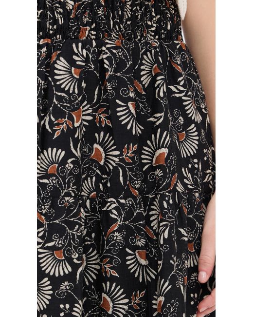 Rails Black Peony Skirt