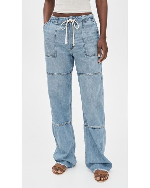 Re/done Blue Beach Pants