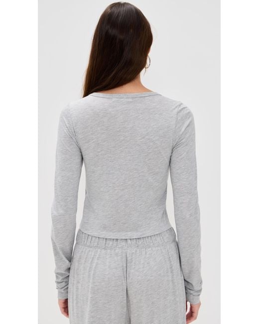 ÉTERNE Gray Baby Tee