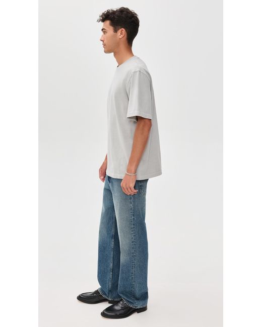 Agolde Gray Asha Mock Neck Tee for men