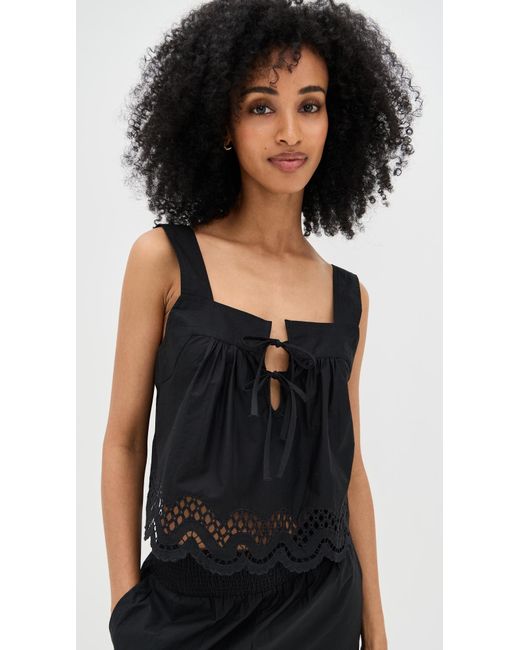 Rails Black Blythe Top