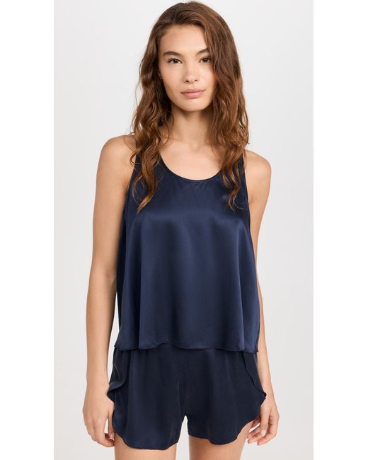 Lunya Blue Washable Silk Tulip Back Set