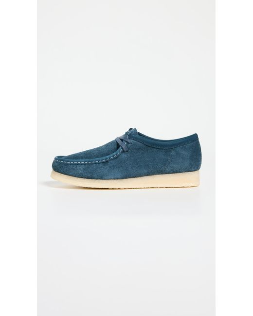 Clarks Blue Wallabee Shoes for men