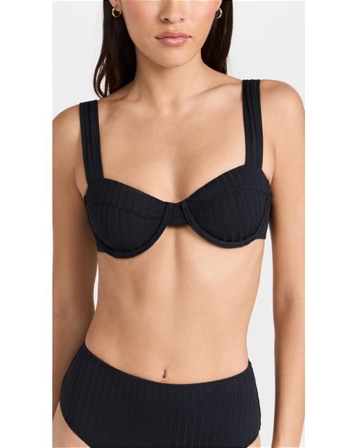 Solid & Striped Black The Lilo Bikini Top