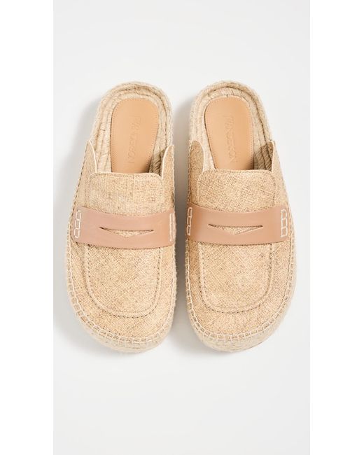 J.W. Anderson White Loafer Espadrilles