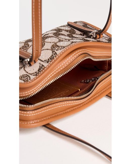 COACH Brown The Originals Crystal Signature Bag